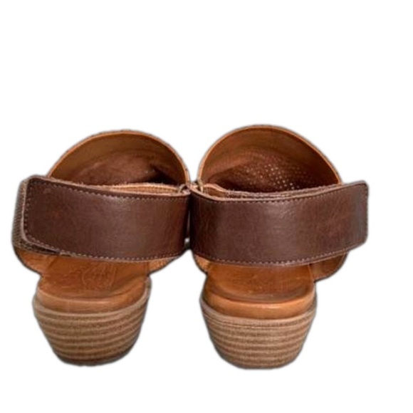 Spring Step Leather Rapture Slingback Sandals Camel/Brown - Picture 3 of 5